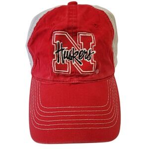 Vintage 90's‎ Nebraska Huskers NCAA Football Adjustable Mesh Hat Cap